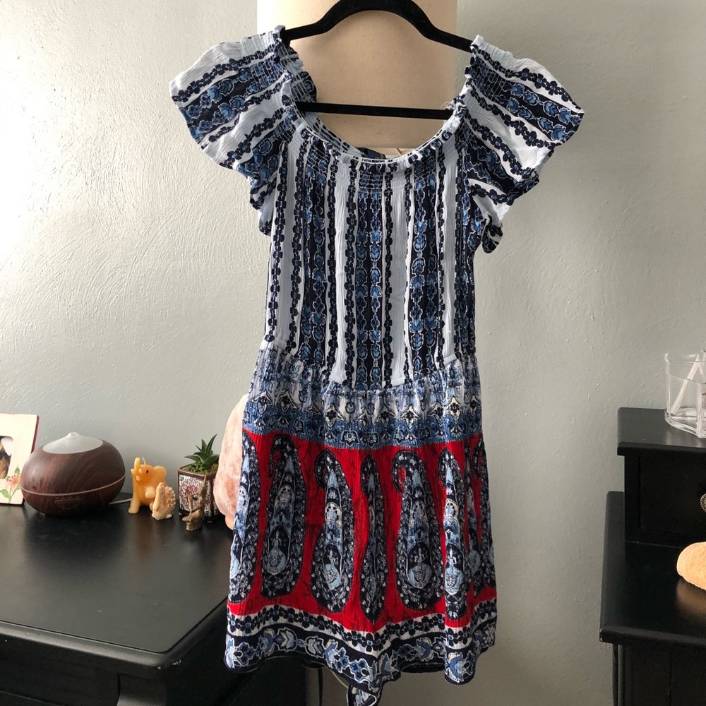 Francescas Blue & Red Romper